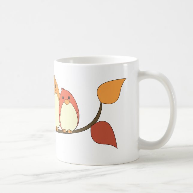 Taza De Café Aves de Otoño (Derecha)