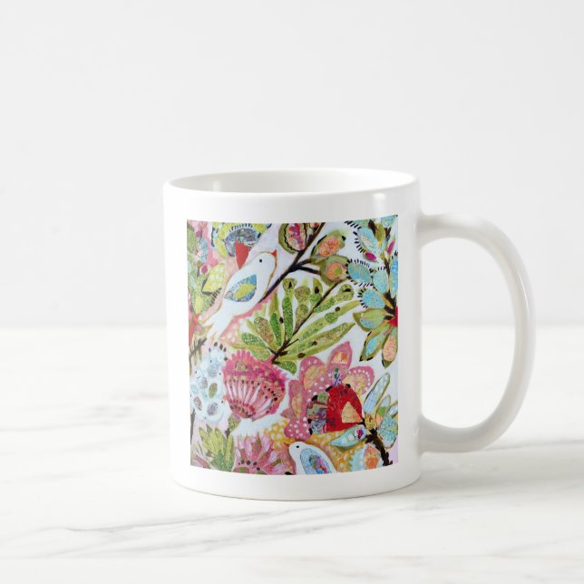 Taza De Café Aves de papel II (Derecha)