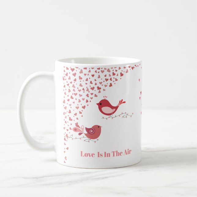Taza De Café Aves de San Valentín (Izquierda)