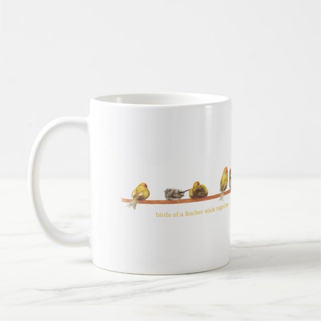 Taza De Café Aves de una pluma (Izquierda)