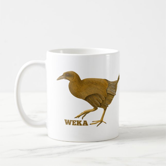 Taza De Café Aves de Weka Nueva Zelanda (Izquierda)