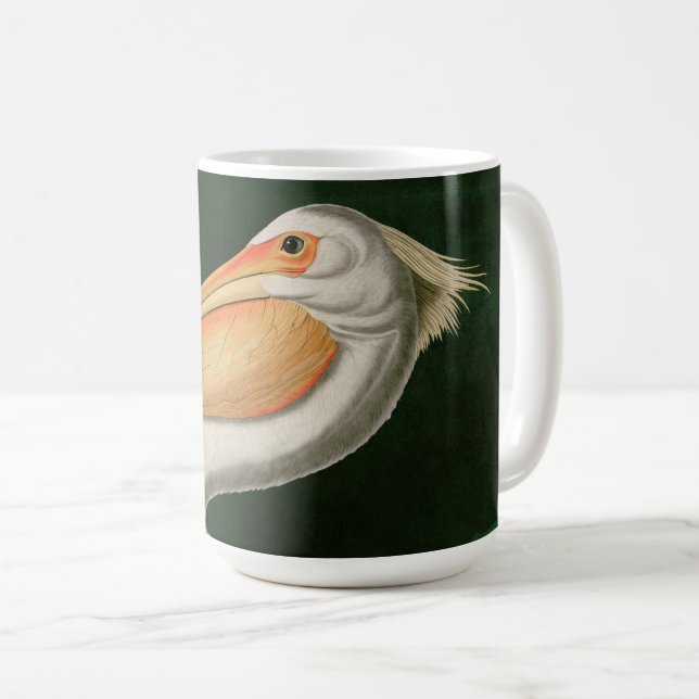 Taza De Café Aves estadounidenses blancas pelícanas de América  (Anverso derecho)