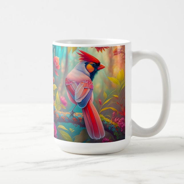 Taza De Café Aves fantasmas Cardenal masculino (Derecha)