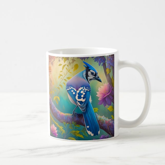 Taza De Café Aves fantásticas Jay azul (Derecha)