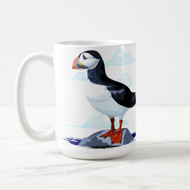 Taza De Café Aves marinas cortadas del Atlántico (Izquierda)