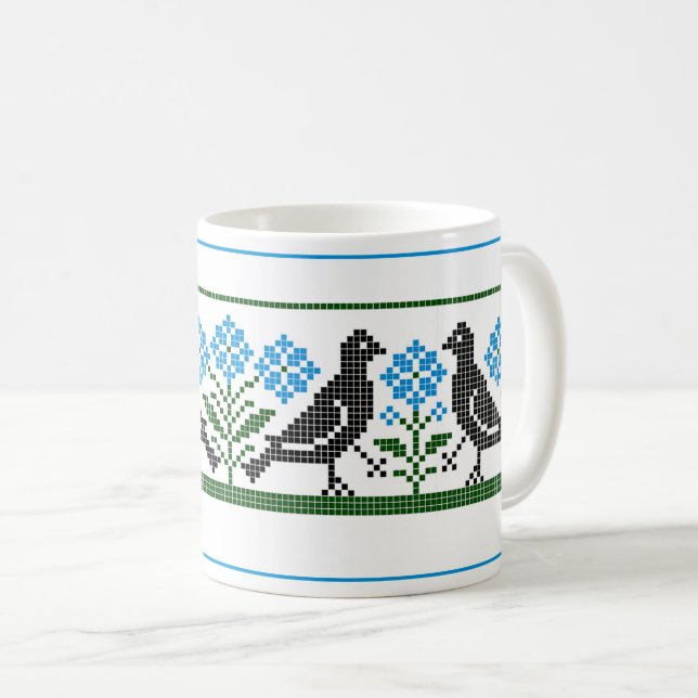 Taza De Café Aves renacentistas (Anverso derecho)