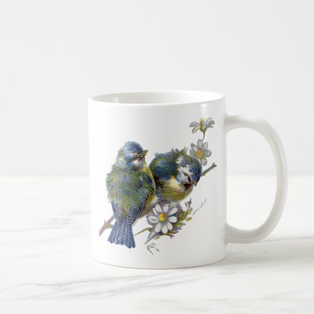 Taza De Café Aves vírgenes felices (Derecha)