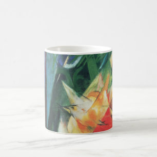 Taza De Café Aves (Vogel) de Franz Marc, arte de cubismo vintag