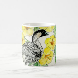 Taza De Café Aves y flores del estado de Hawaii
