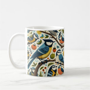 Taza De Café Aves y fruta