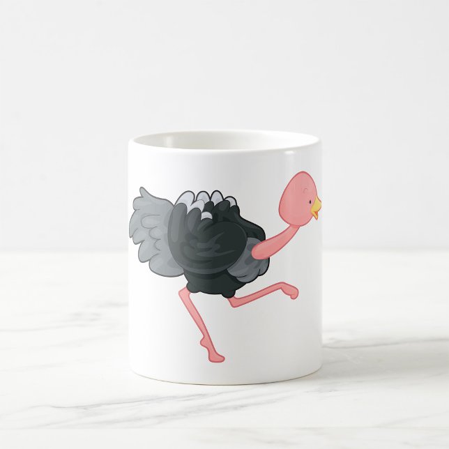 Taza De Café Avestruz Corriendo (Subido por el creador)