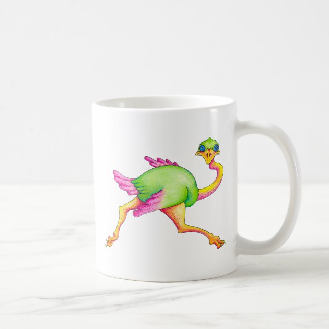 Taza De Café Avestruz infrecuente (Derecha)