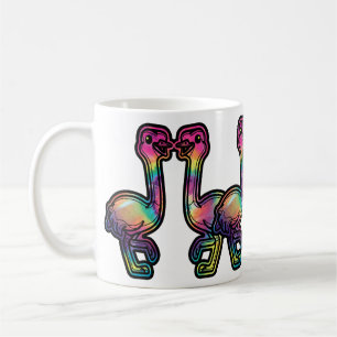 Taza De Café Avestruz Tie Dye