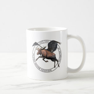 Taza De Café Aviación de Moose Volador