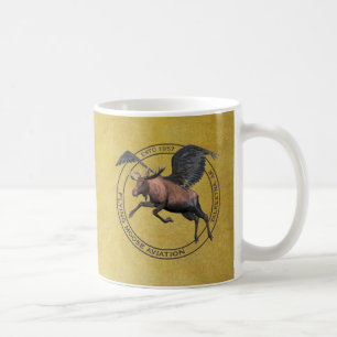 Taza De Café Aviación de Moose Volador