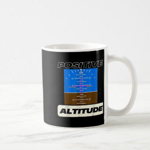 Taza De Café Aviación de pilotos divertidos de altitud positiva