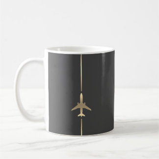 Taza De Café Aviación Minimalista