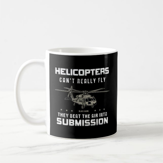 Taza De Café Aviación piloto del helicóptero militar Uh-60 (Izquierda)
