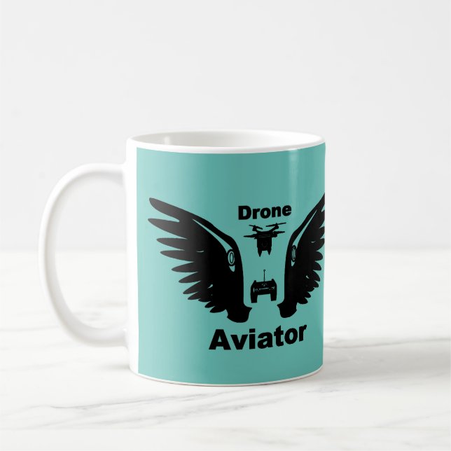 Taza De Café Aviador de drones (Izquierda)
