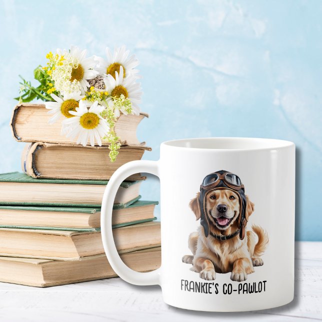 Taza De Café Aviador de personalizado gracioso Mascota de perro (Subido por el creador)
