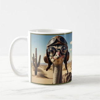 TAZA DE CAFÉ " AVIADOR OSTRICH "