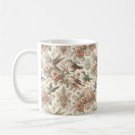 Taza De Café Aviario victoriano: Un jardín pastel
