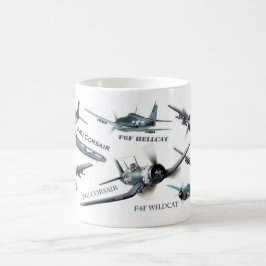 Taza De Café Aviation Art Mug " American warplane of WWII"