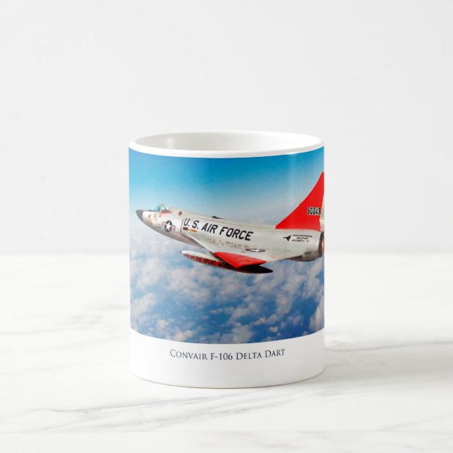 Taza De Café Aviation Art Mug "Convair F-106 Delta Dart" (Centro)