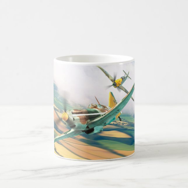 Taza De Café Aviation Art mug "Dewoitine D.520" (Centro)
