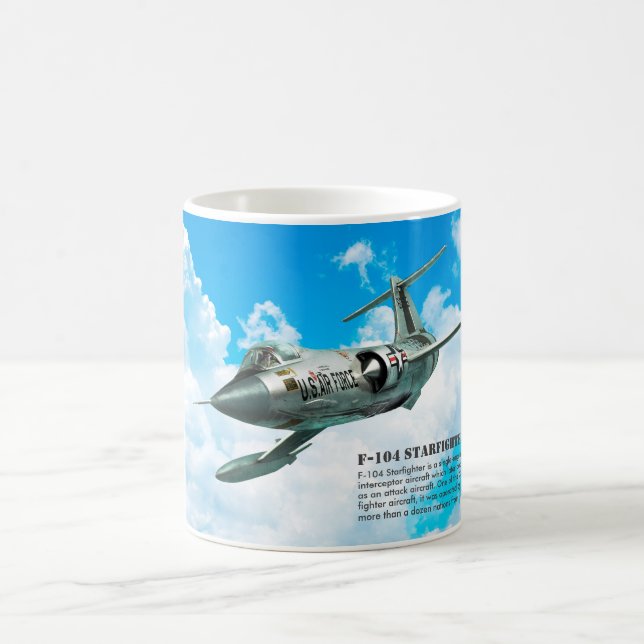 Taza De Café Aviation Art Mug "F-104 Starfighter" (Centro)