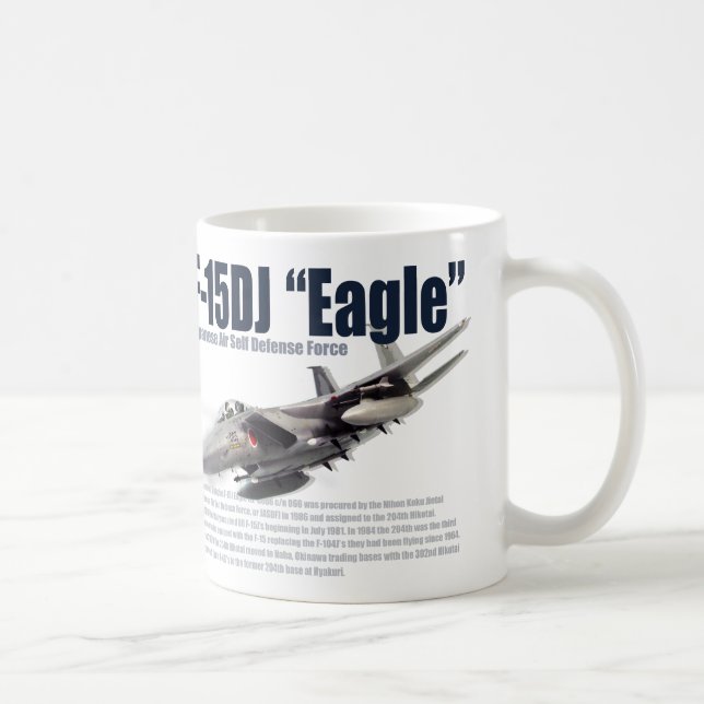 Taza De Café Aviation Art mug "F-15DJ Eagle"イーグル (Derecha)