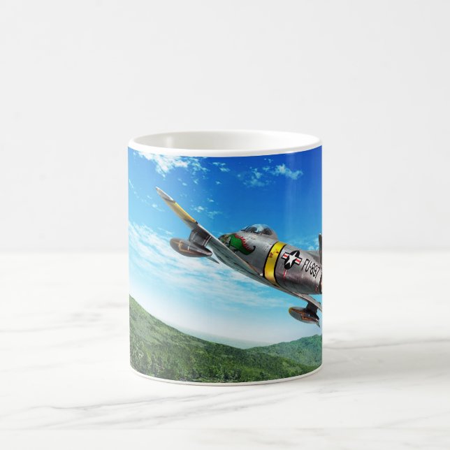 Taza De Café Aviation Art Mug "F-86 Sabre" (Centro)