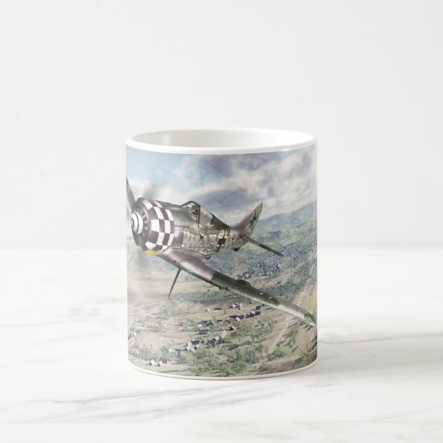 Taza De Café Aviation Art mug "Focke-Wulf FW-190A-6 " (Centro)