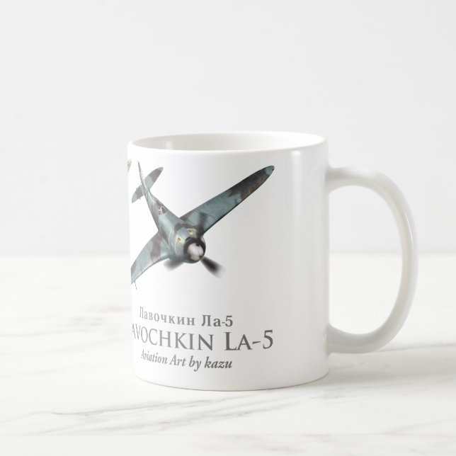 Taza De Café Aviation Art Mug "FW-190A & La-5FN" (Derecha)