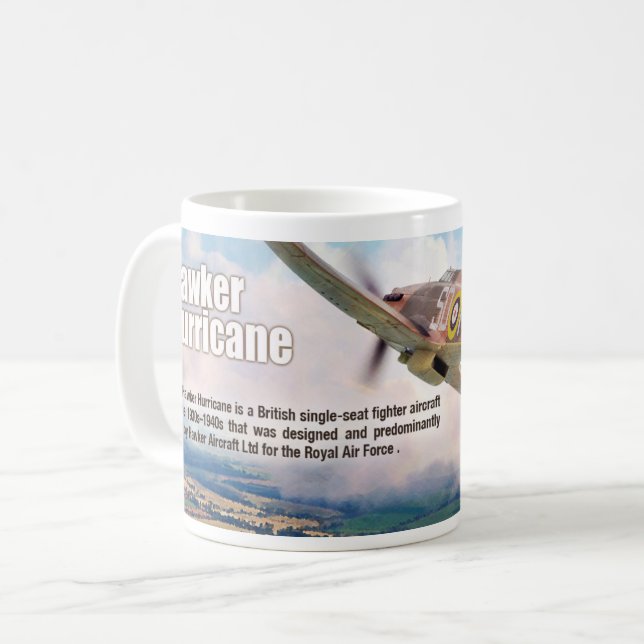 Taza De Café Aviation Art mug "Hawker Hurricane" (Anverso izquierdo)