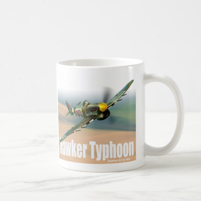 Taza De Café Aviation Art Mug “Hawker Typhoon" (Derecha)