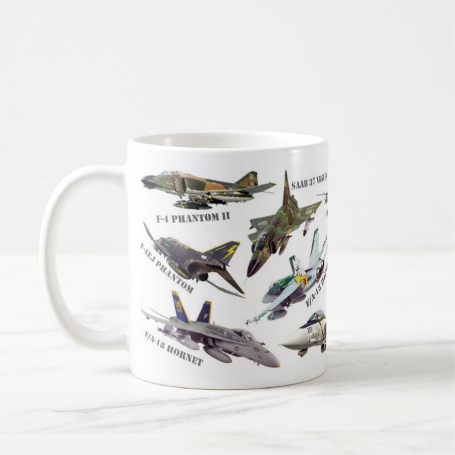 Taza De Café Aviation Art mug "Jet fighter" (Izquierda)