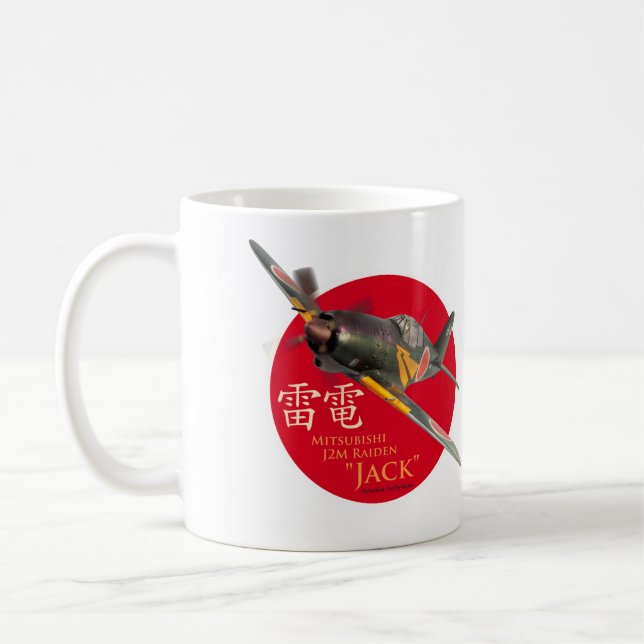 Taza De Café Aviation Art mug "Mitsubishi J2M Raiden " (Izquierda)