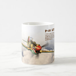 Taza De Café Aviation Art Mug "P-40  Kittyhawk"