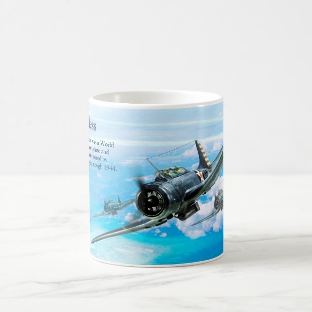 Taza De Café Aviation Art Mug "SBD Dauntless" (Centro)