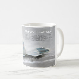 Taza De Café Aviation Art Mug "Su-27 Flanker"