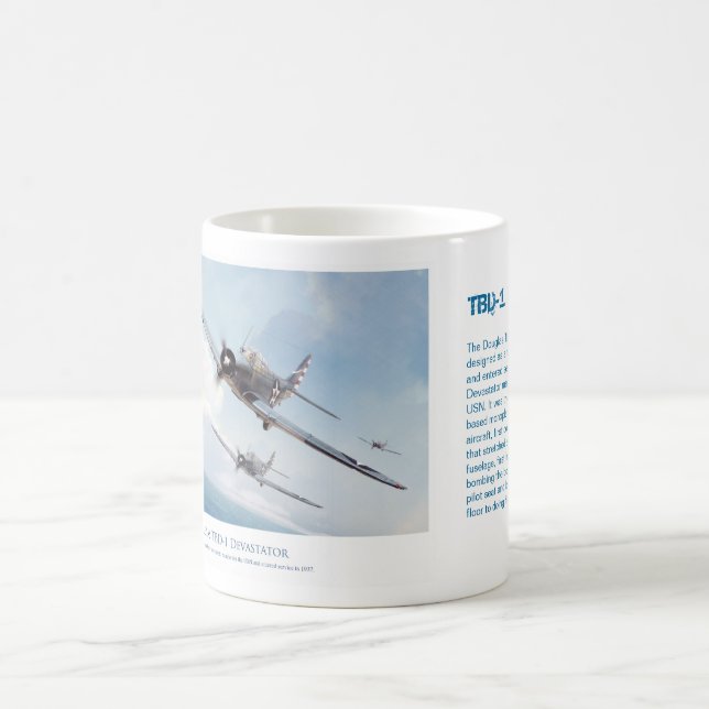 Taza De Café Aviation art mug "TBD-1 Devastator" (Centro)