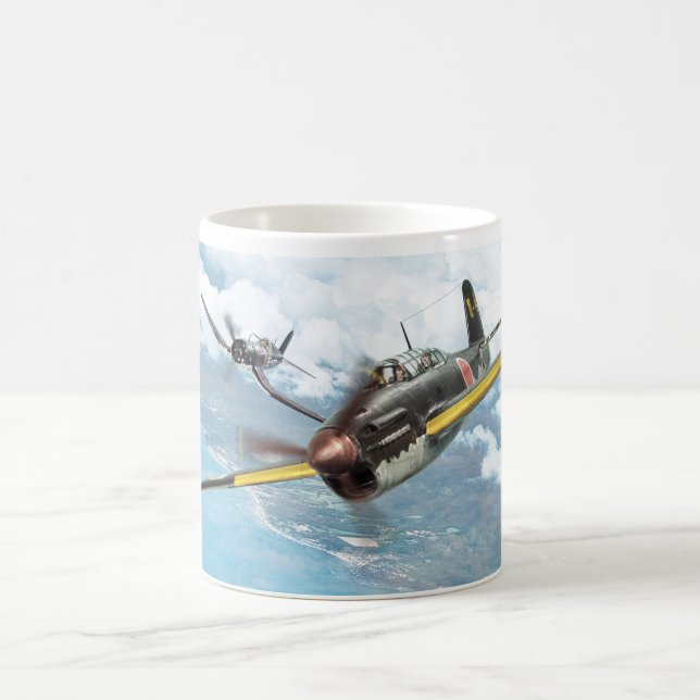 Taza De Café Aviation Art mug "Yokosuka D4Y Judy" (Centro)
