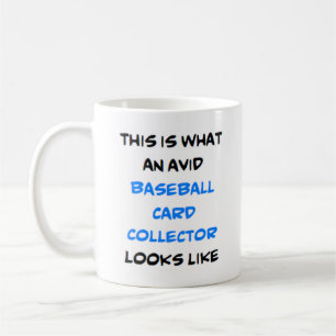 Taza De Café ávido recolector de tarjetas de béisbol