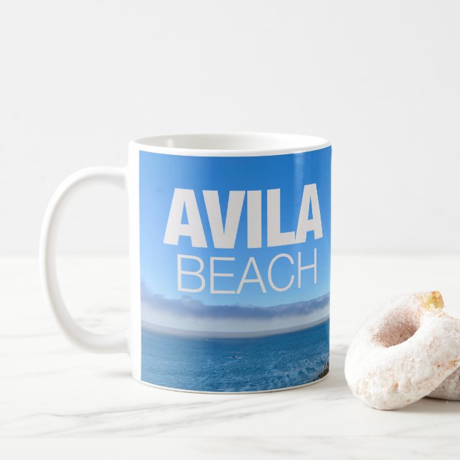 Taza De Café Avila Beach California Overlook Photography (Con donut)