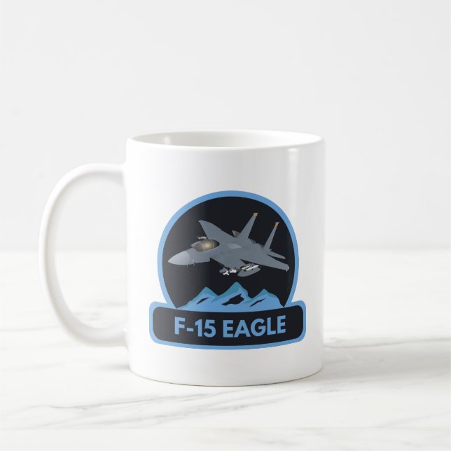 Taza De Café Avión americano F-15 (Izquierda)