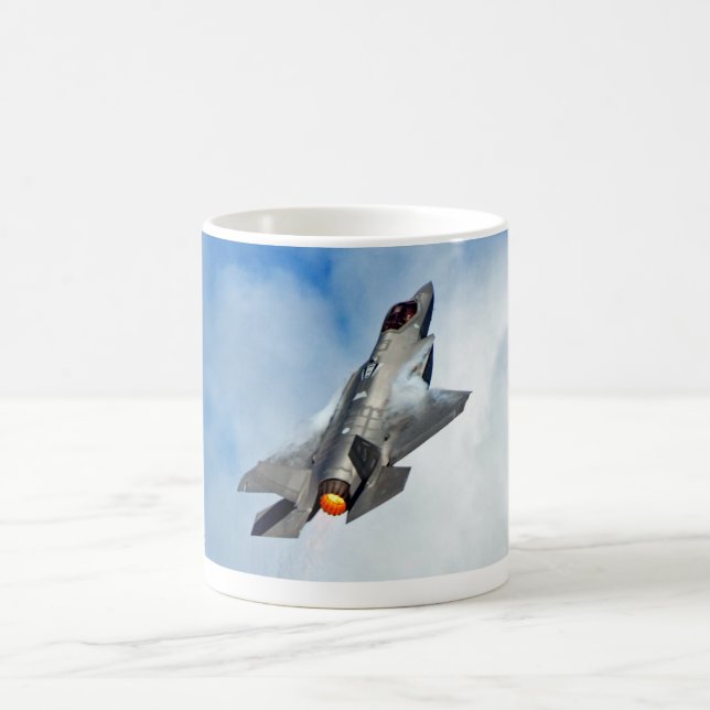 Taza De Café Avión de combate F-35 (Centro)