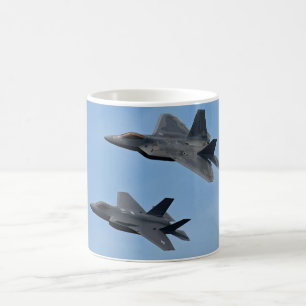 Taza De Café Avión de combate F-35 y F-22
