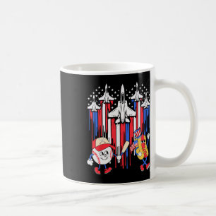Taza De Café Avión De Combate Jet Bandera De Ee.Uu. Baseball 4