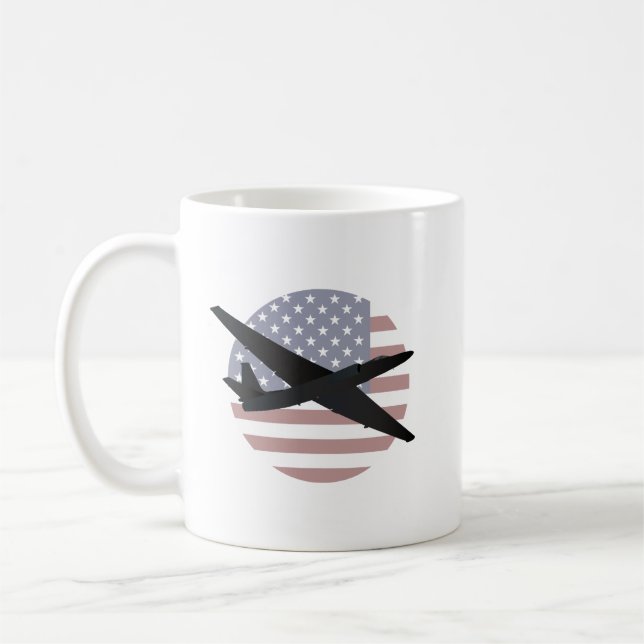 Taza De Café Avión de reconocimiento U-2 Dragon Lady (Izquierda)